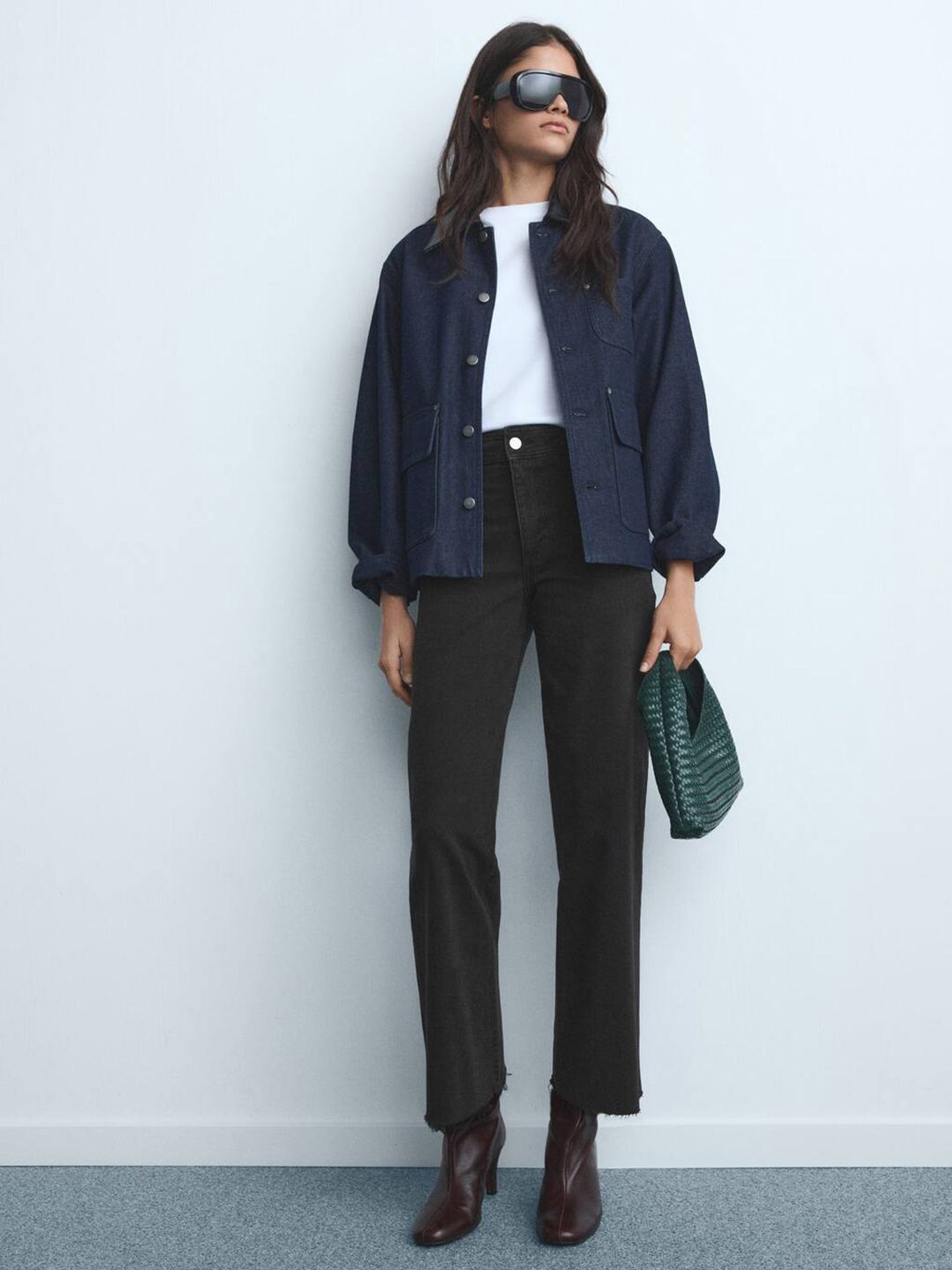 High-Rise Relaxed Fit Stretchable cropped Jeans
