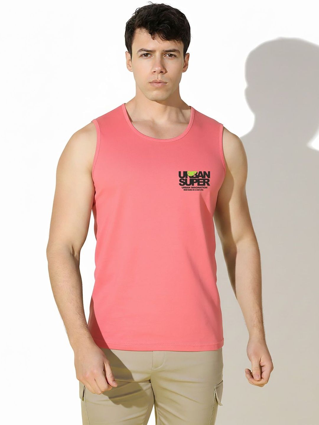 SLOWLORIS SLOWLORIS Printed Assorted Cotton Gym Vest