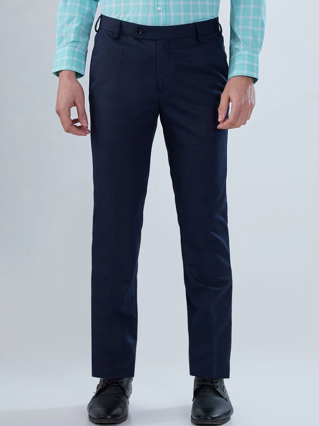 Park Avenue Men Smart Slim Fit Easy Wash Trousers