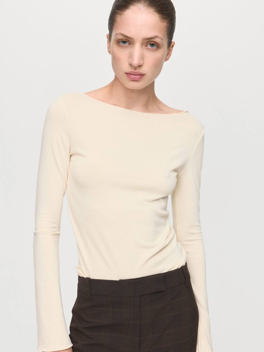 Boat Neck Slim Fit T-shirt