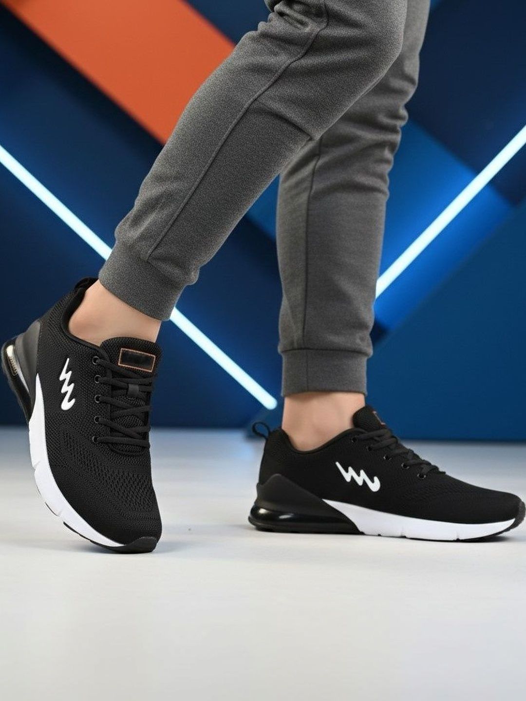 WILD LEOPARD Men Mesh Running Non-Marking Shoes
