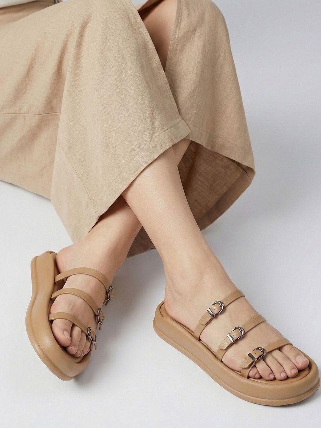 Lavie Flatform Sandals with Buckles