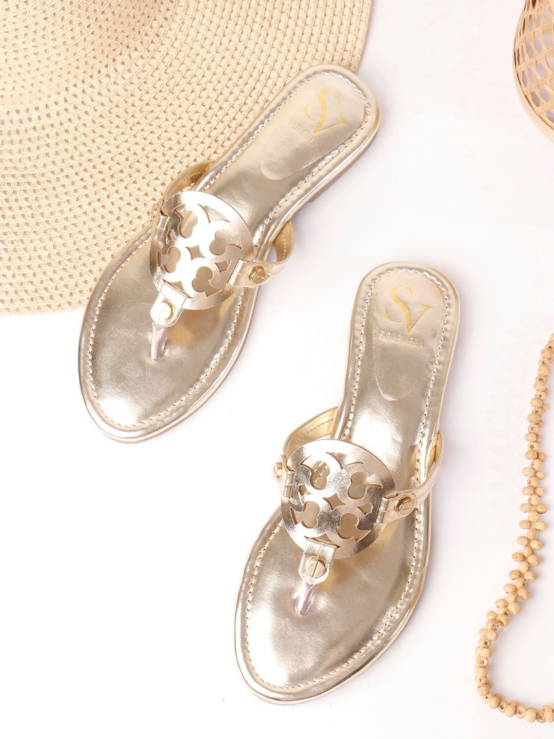 Solevera Solevera Women Textured Open Toe Flats