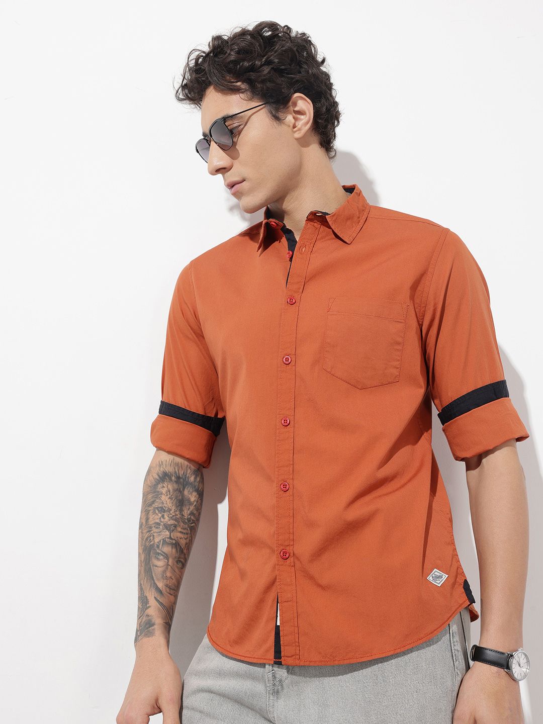 The Roadster Life Co. Pure Cotton Casual Shirt
