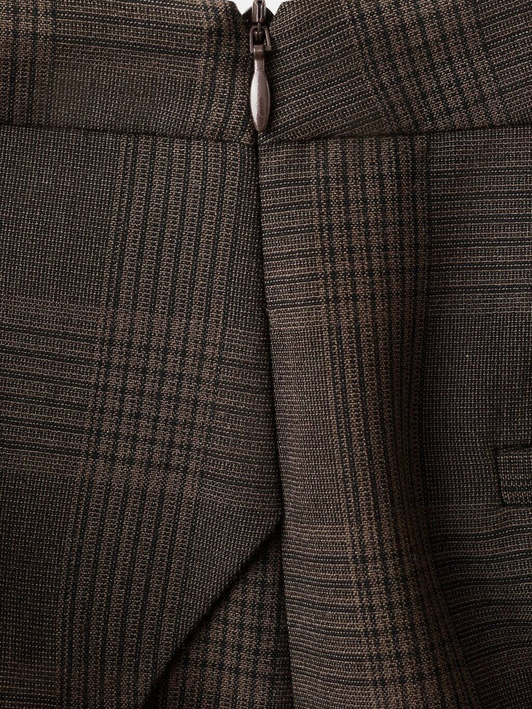 Checked Mini Tulip Skirt