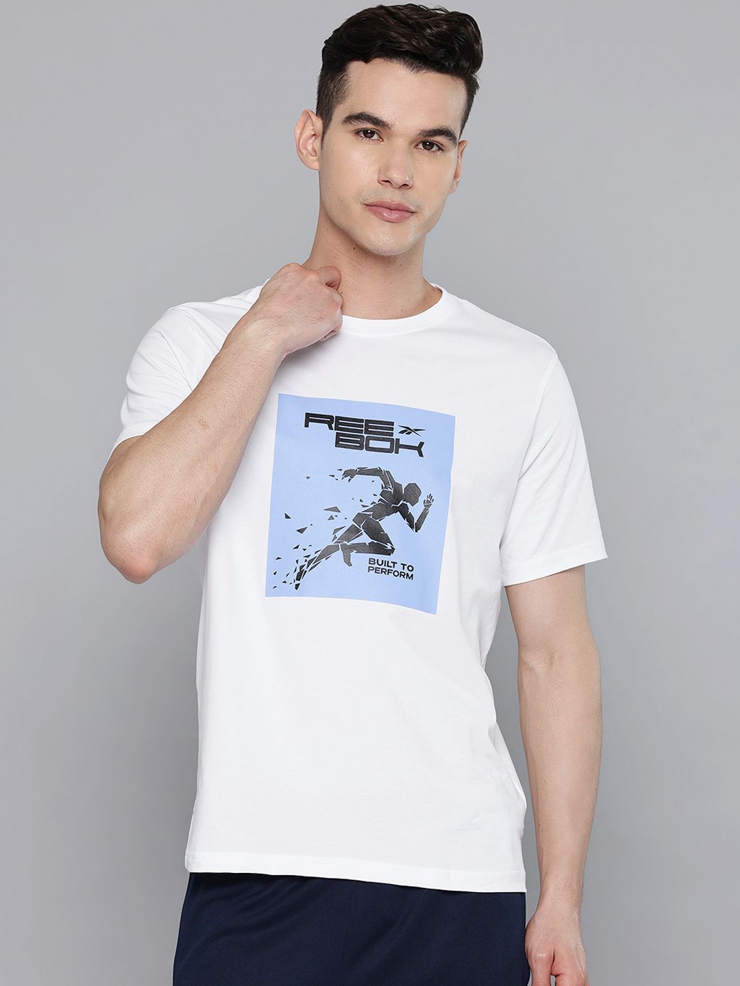 Reebok Brand Logo Printed T-shirt