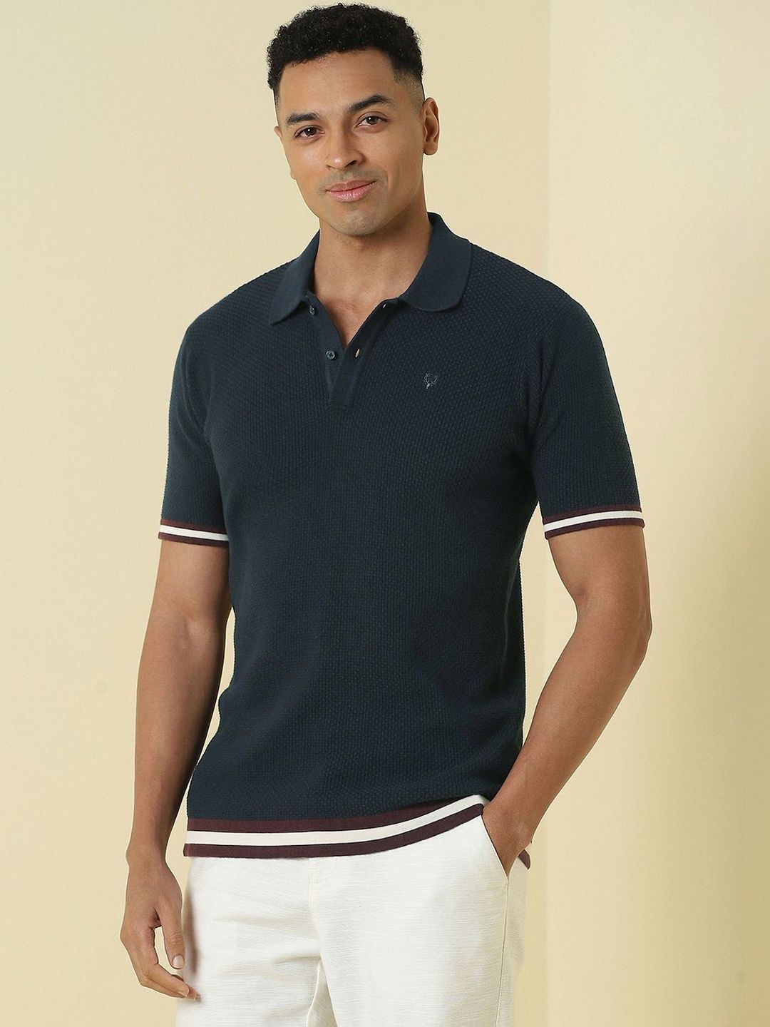 Allen Solly Men Polo Collar T-shirt