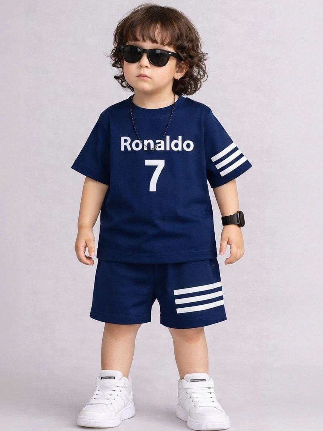 Kiditude Unisex Kids Printed T-shirt with Shorts