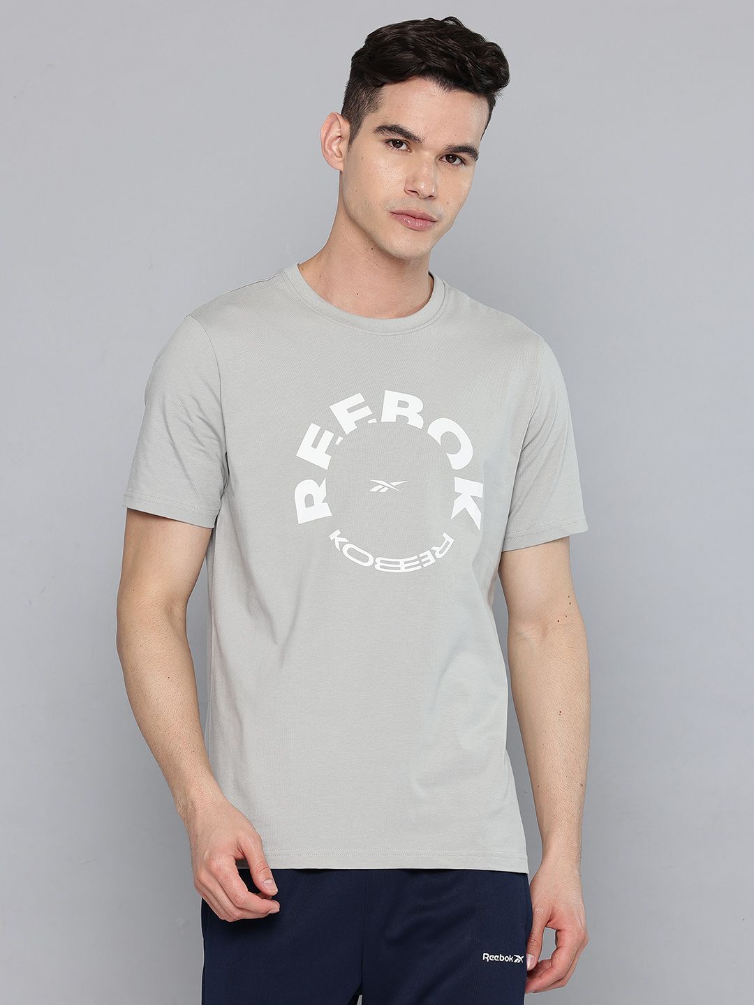 Reebok Brand Logo Printed T-shirt