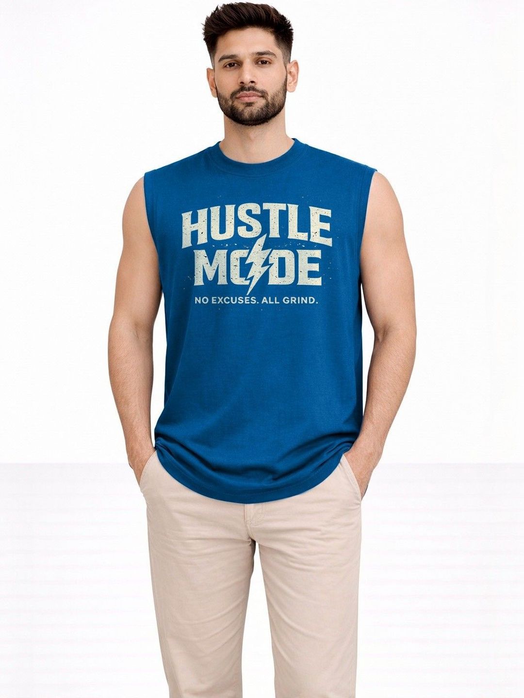 Organic Chics Printed Cotton Gym Vest
