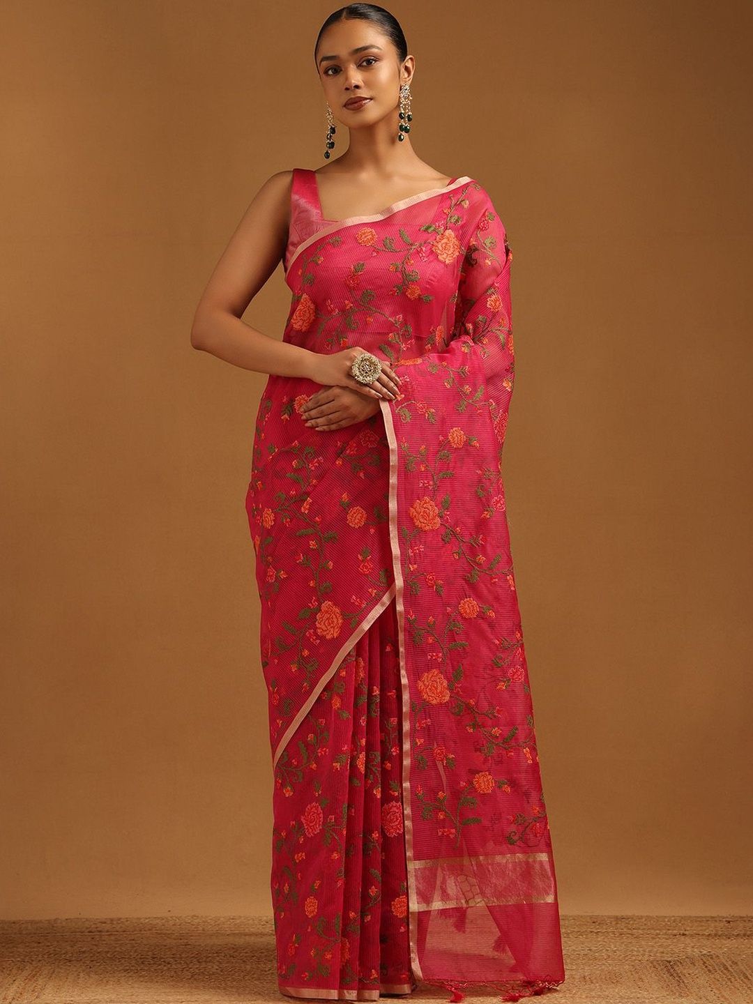Floral Kota Saree Soch Floral Embroidered Kota Saree