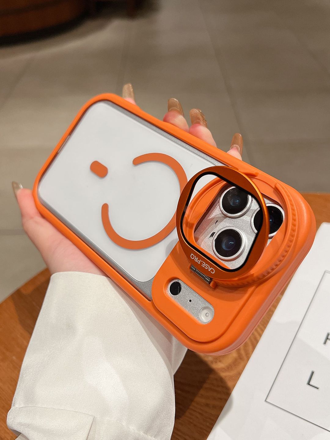 Luxury Kase Solid Printed iPhone 17 Pro Back Case Mobile Accessories