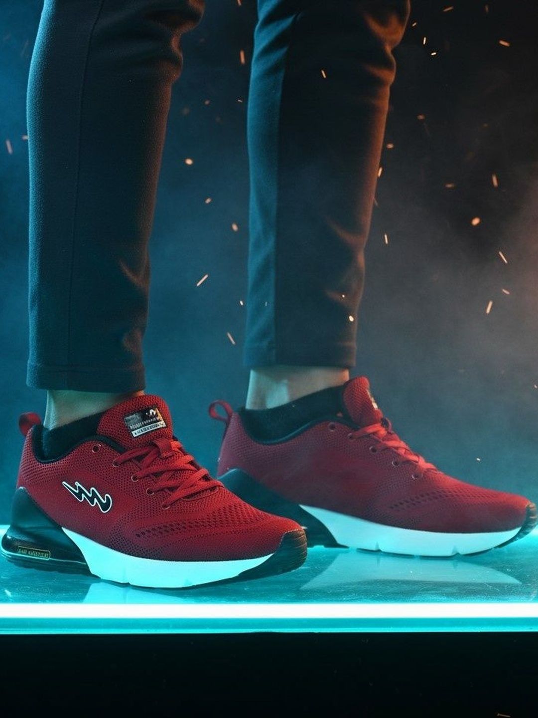WILD LEOPARD Men Mesh Running Non-Marking Shoes