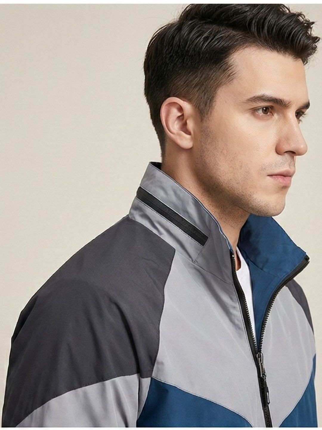 MIA FASHION Men Colourblocked Lightweight Sporty Jacket