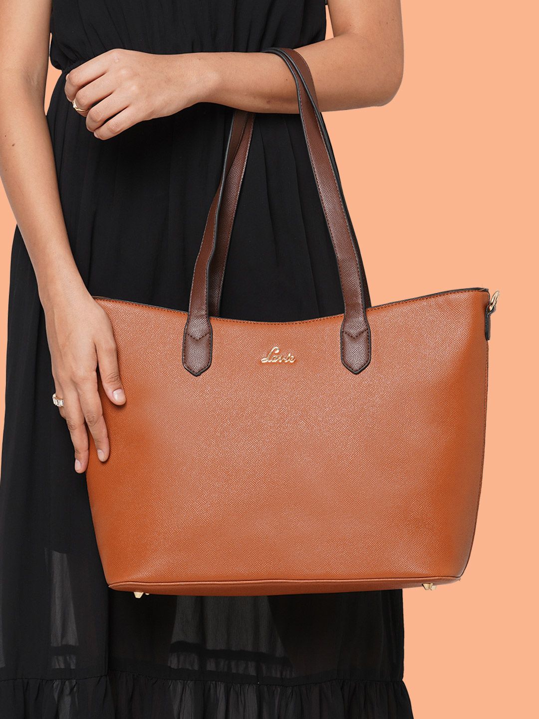 Lavie Lavie Women's Tonal Hailon Large Tote Handbag