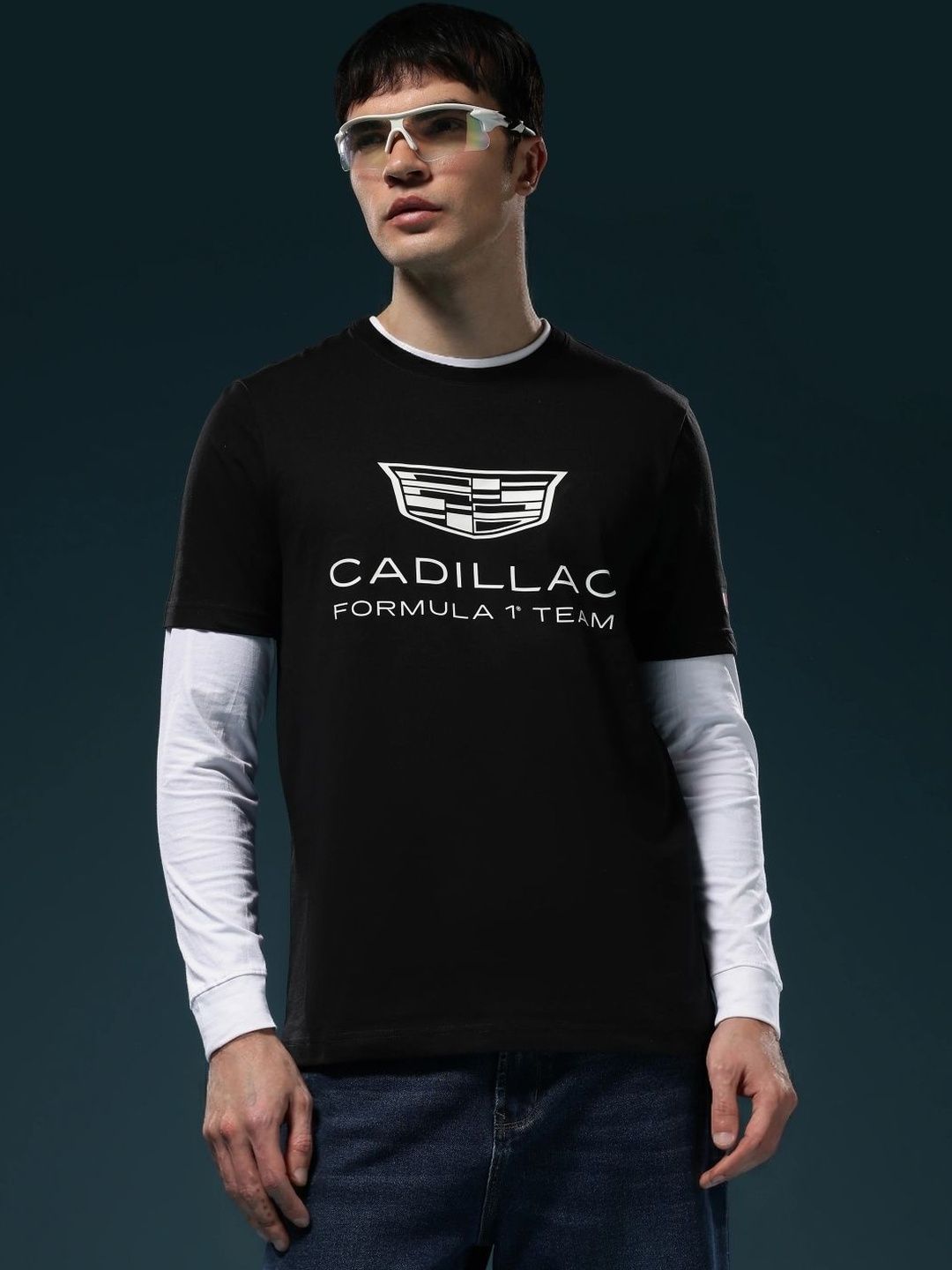 Tommy Hilfiger Tommy Hilfiger F1 Cadillac Graphic Regular Fit Cotton T-Shirt