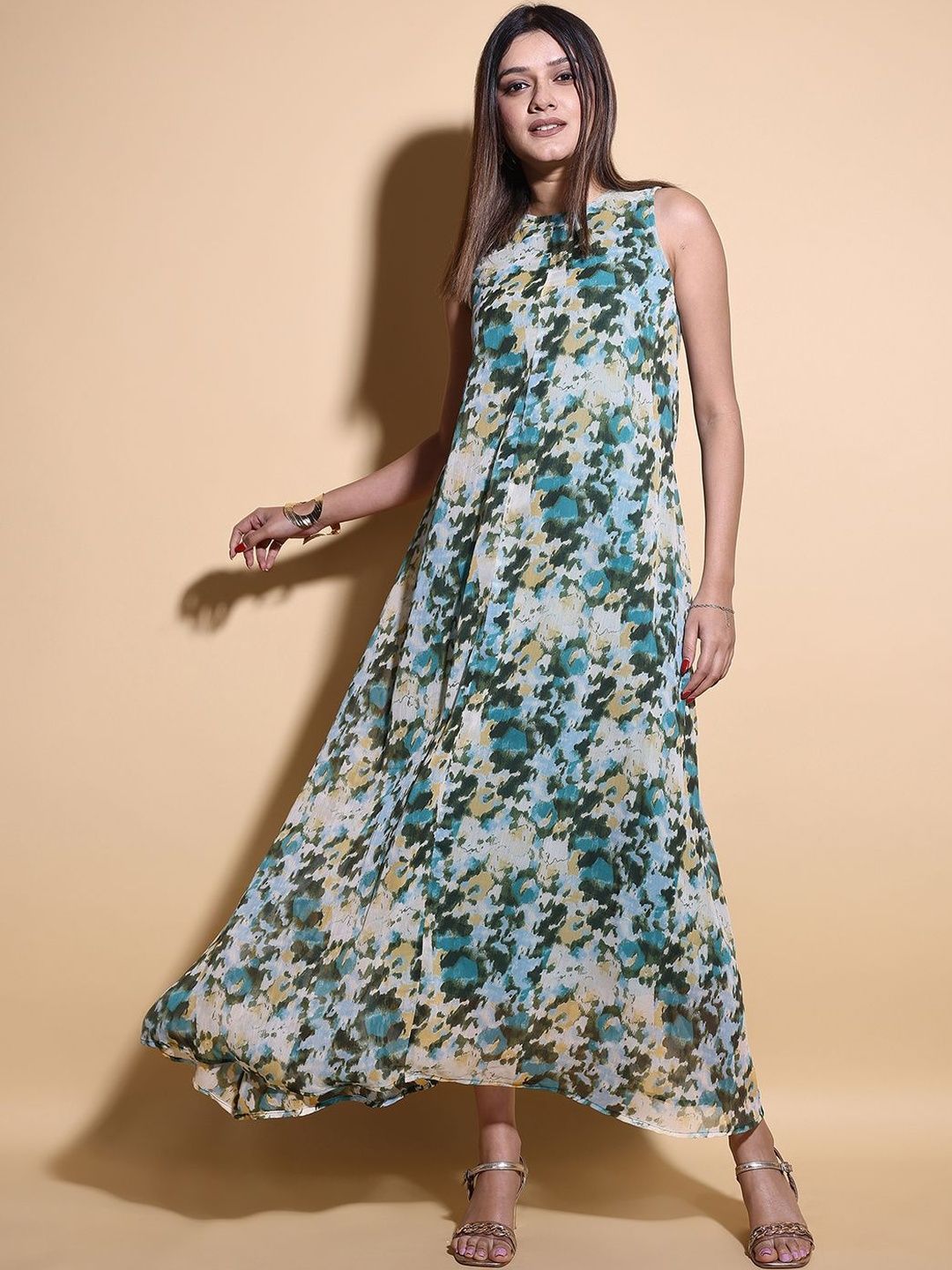 chiffon dress myntra Price History of Sera Floral Printed Chiffon Dress from Myntra 111_7662906