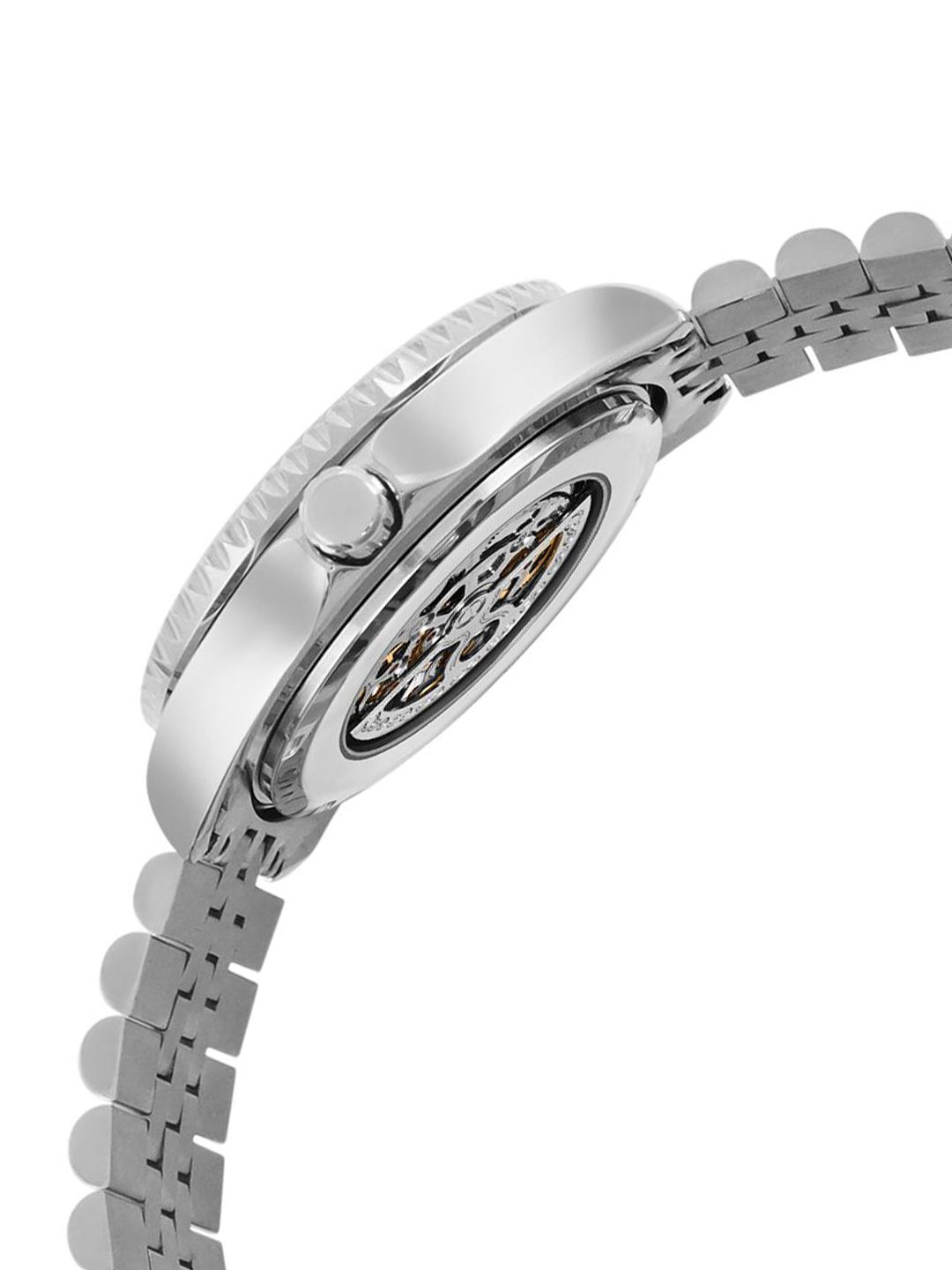 Buy French Connection Men Skeleton Dial & Stainless Steel Straps