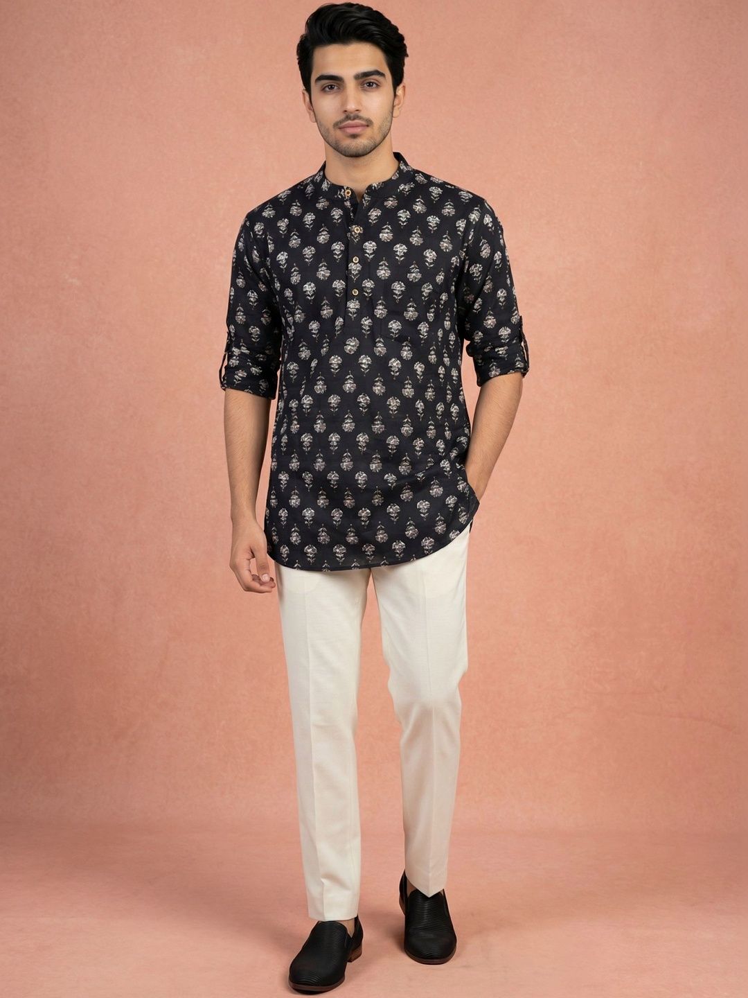 Anouk Mirage Men Floral Printed Kurta