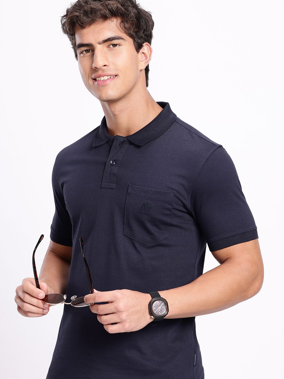 Aeropostale Polo Collar Pure Cotton Pockets T-shirt