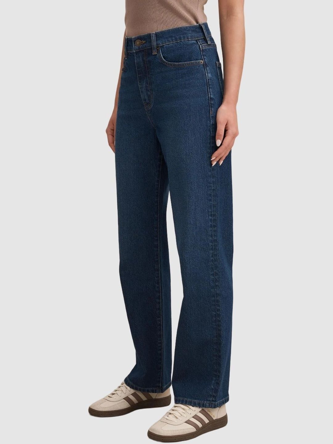 Straight Fit High-Rise Stretchable Jeans
