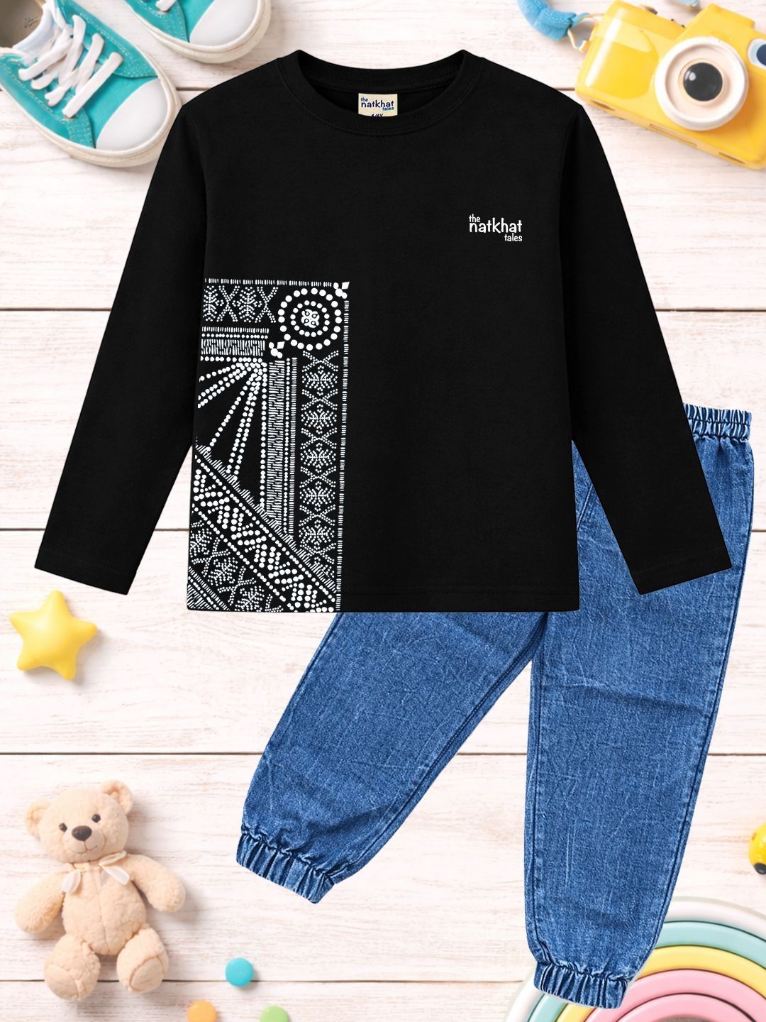The Natkhat Tales Unisex Kids Printed T-shirt