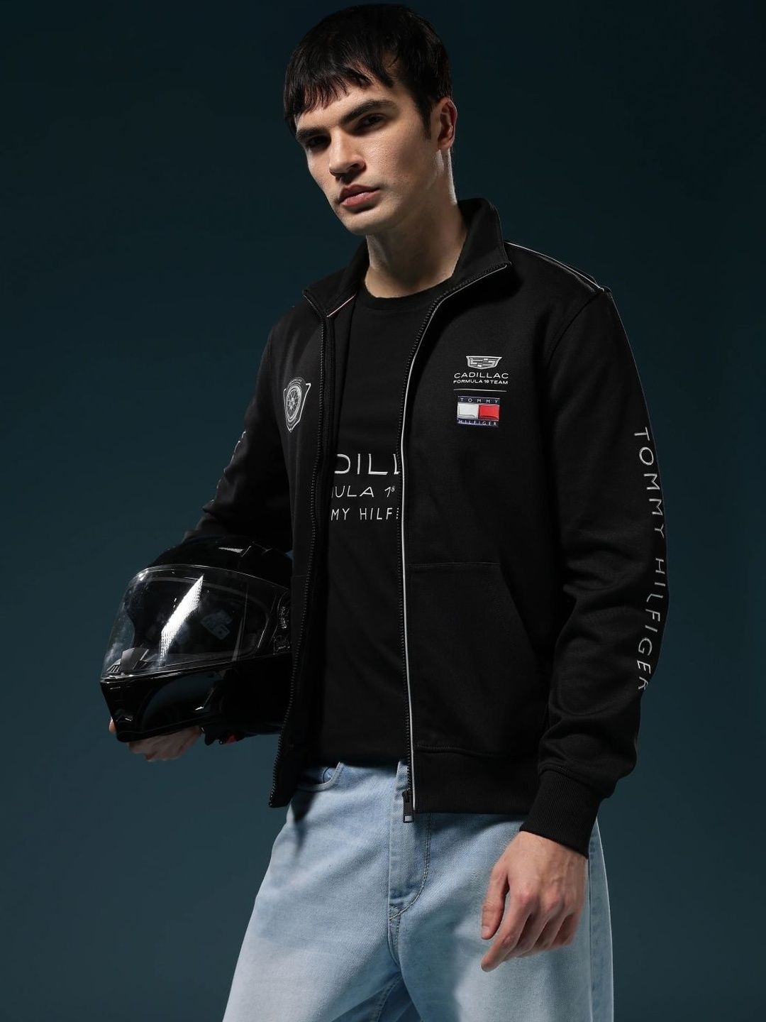 Tommy Hilfiger F1 Cadillac Typographic Regular Fit Cotton Jacket
