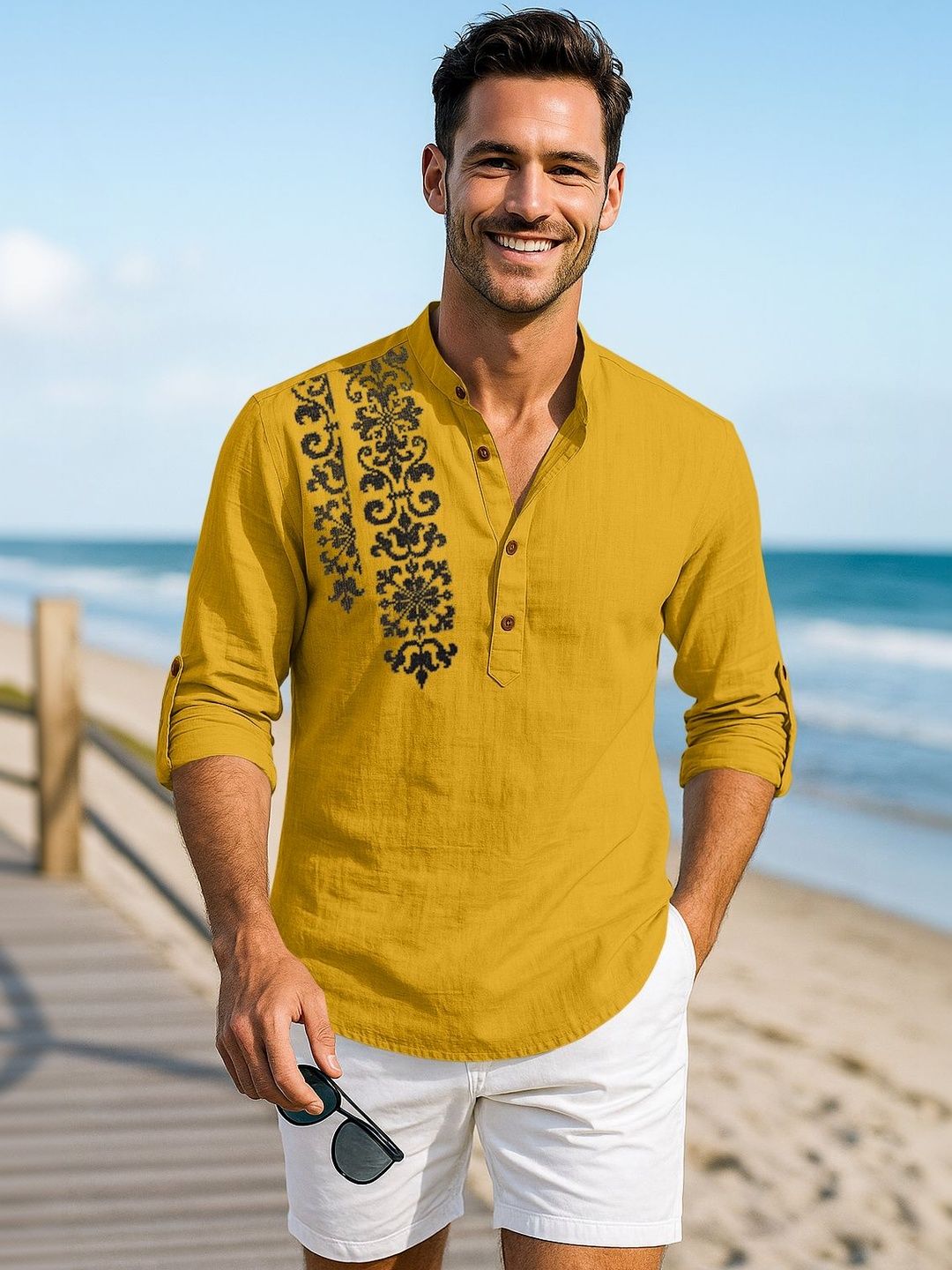 ZBIO Men Printed Kurta