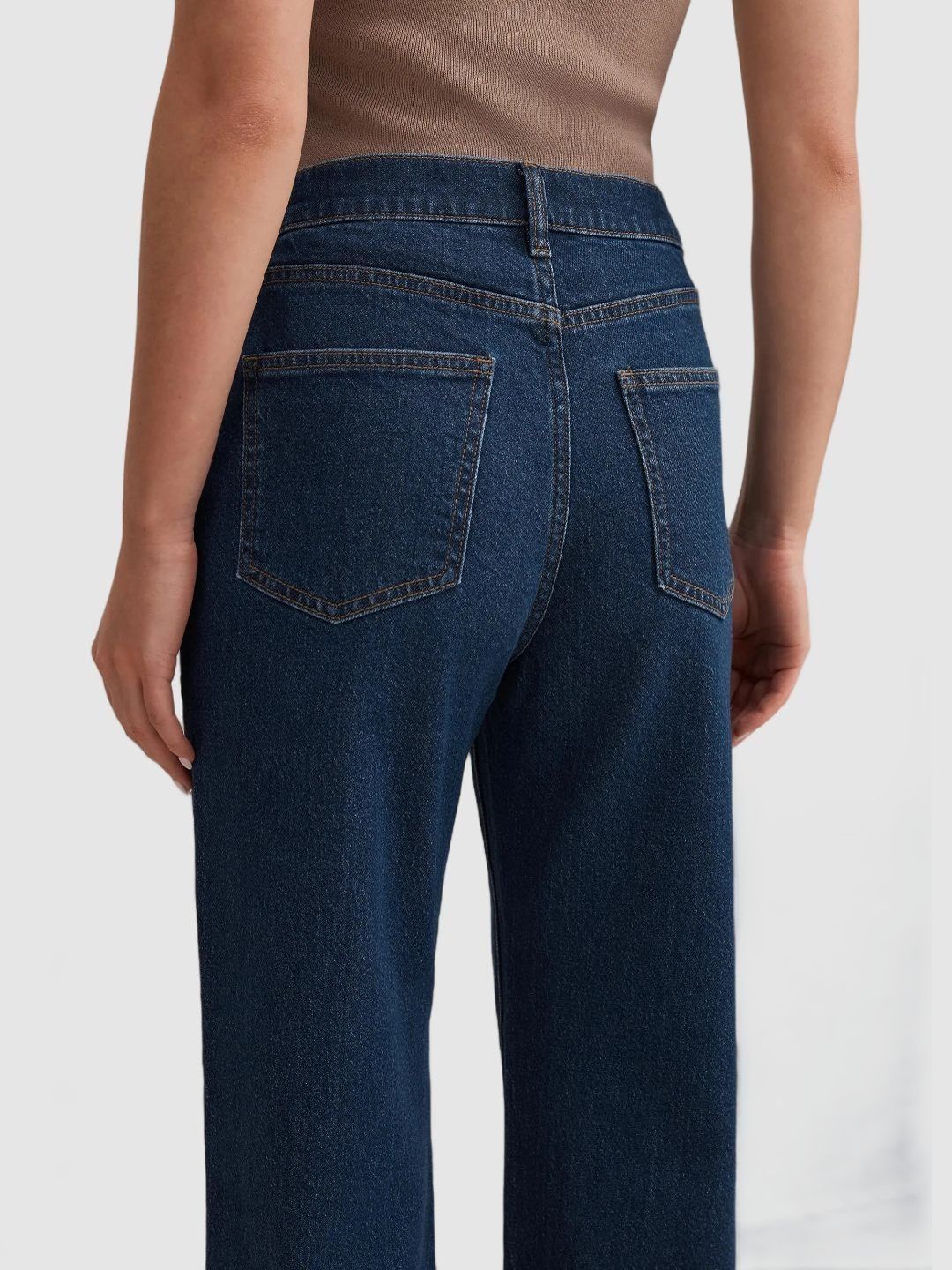 Straight Fit High-Rise Stretchable Jeans