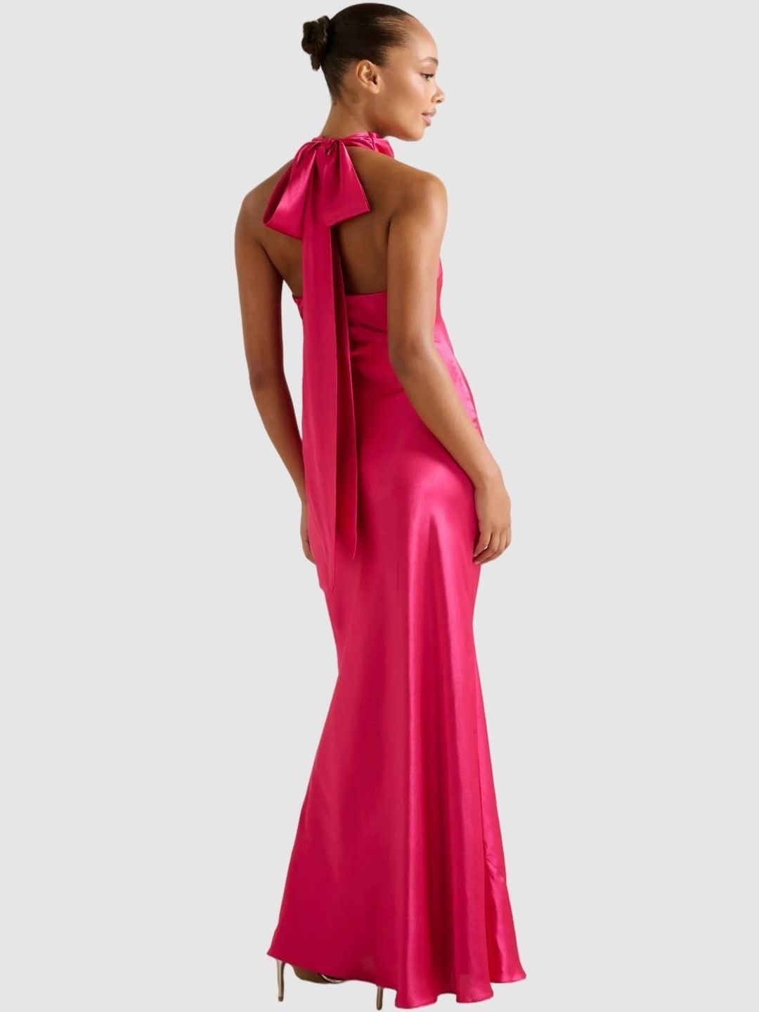 Halter Neck Sheath Maxi Dress