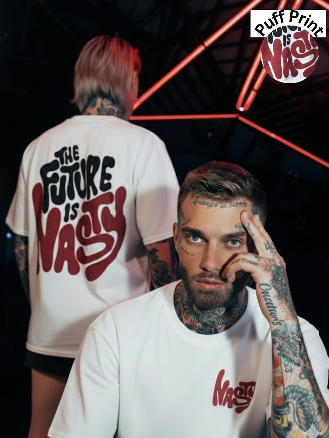 Rigo Unisex Typography Printed Drop-Shoulder Sleeves T-shirt