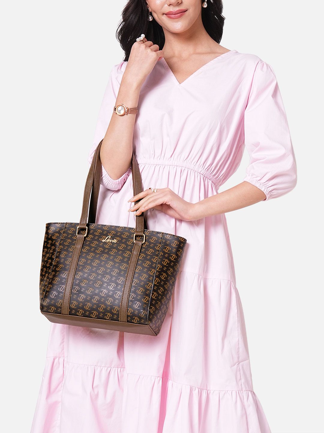 Lavie Lavie Women Textured Shopper Quilted Tote Bag