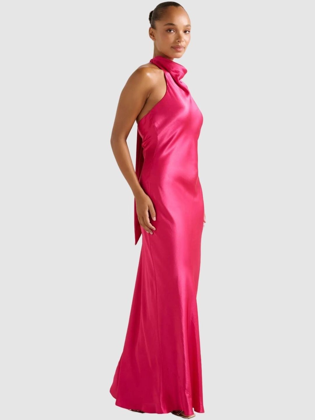 Halter Neck Sheath Maxi Dress