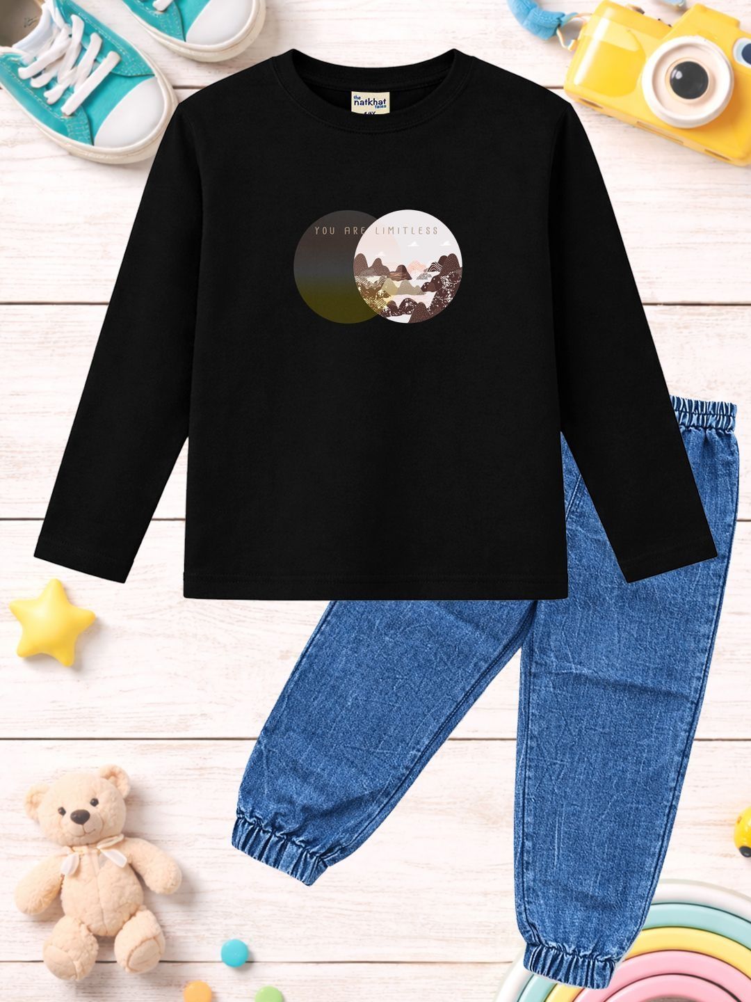The Natkhat Tales Unisex Kids Printed T-shirt