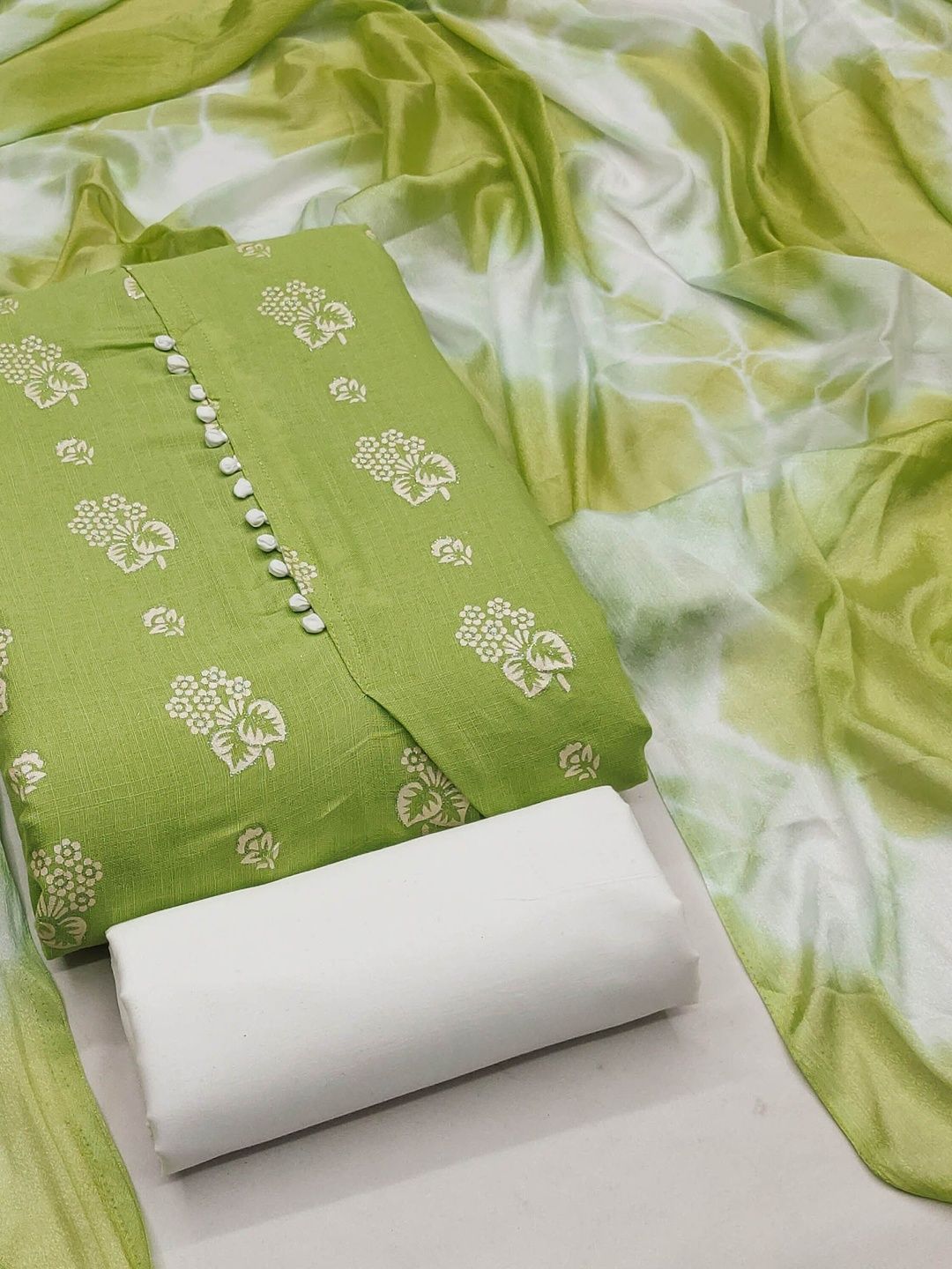 Dhaaga Ghar Printed Pure Cotton Unstitched Dress Material