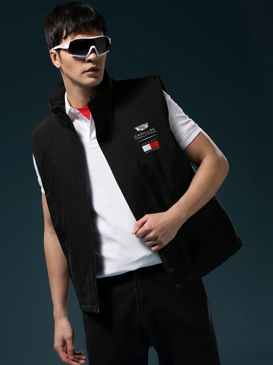 Tommy Hilfiger F1 Cadillac Typographic Regular Fit Polyester Jacket