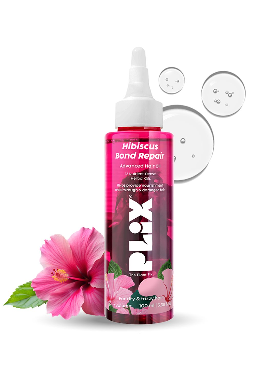 PLIX THE PLANT FIX Hibiscus Bond Repair Advanced Hair Oil - 100ml