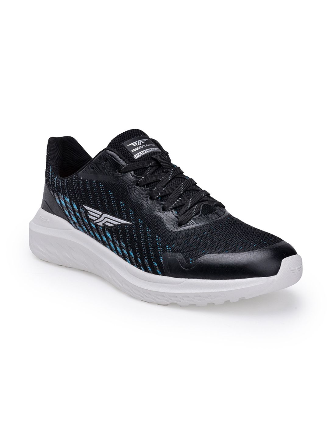 Red Tape Men Black Textile Walking Shoes