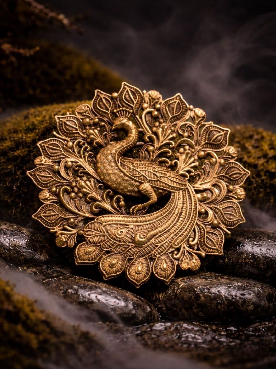 MATTLOOK MATTLOOK Gold-Toned Plated Brass Brooch