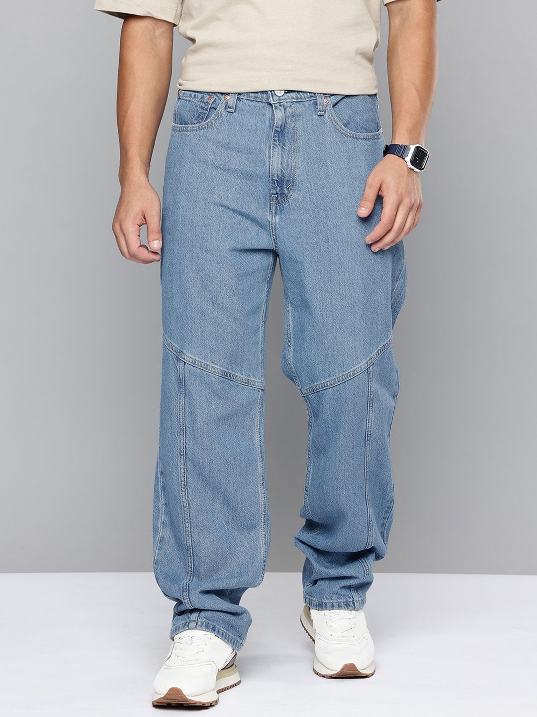 Levis Levis Men 568 Loose Straight Pure Cotton Non-Stretchable Jeans
