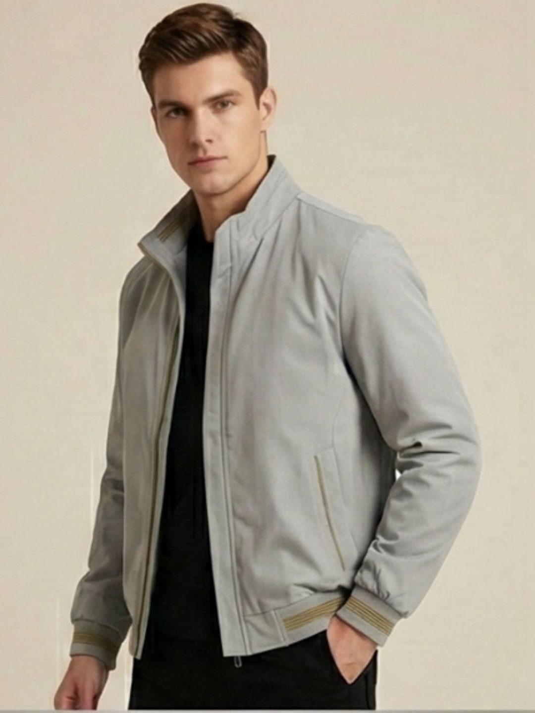MIA FASHION Men Lightweight Bomber Jacket