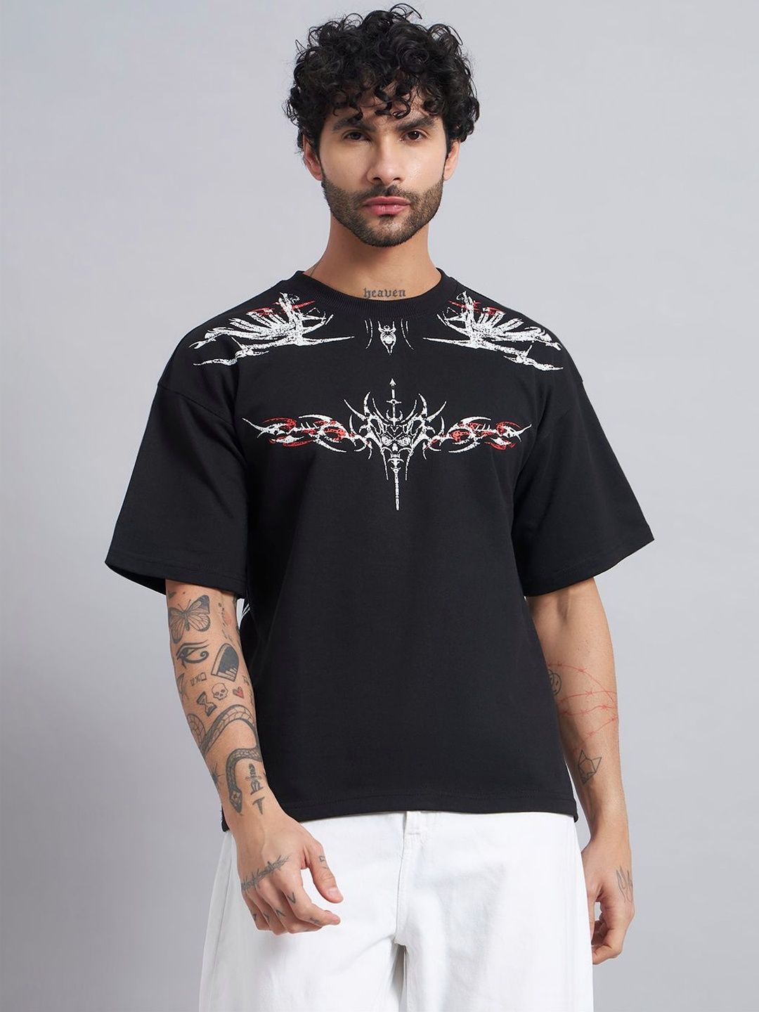 ZEN1 FASHION Men Oversized Graphic T-shirt