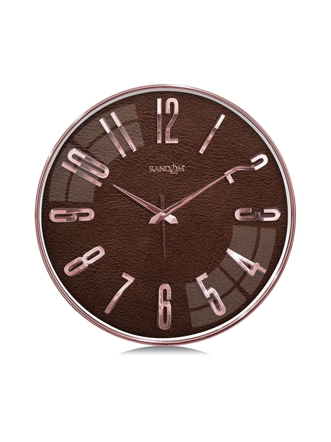 RANDOM Multicoloured & Brown Textured Wall Clock