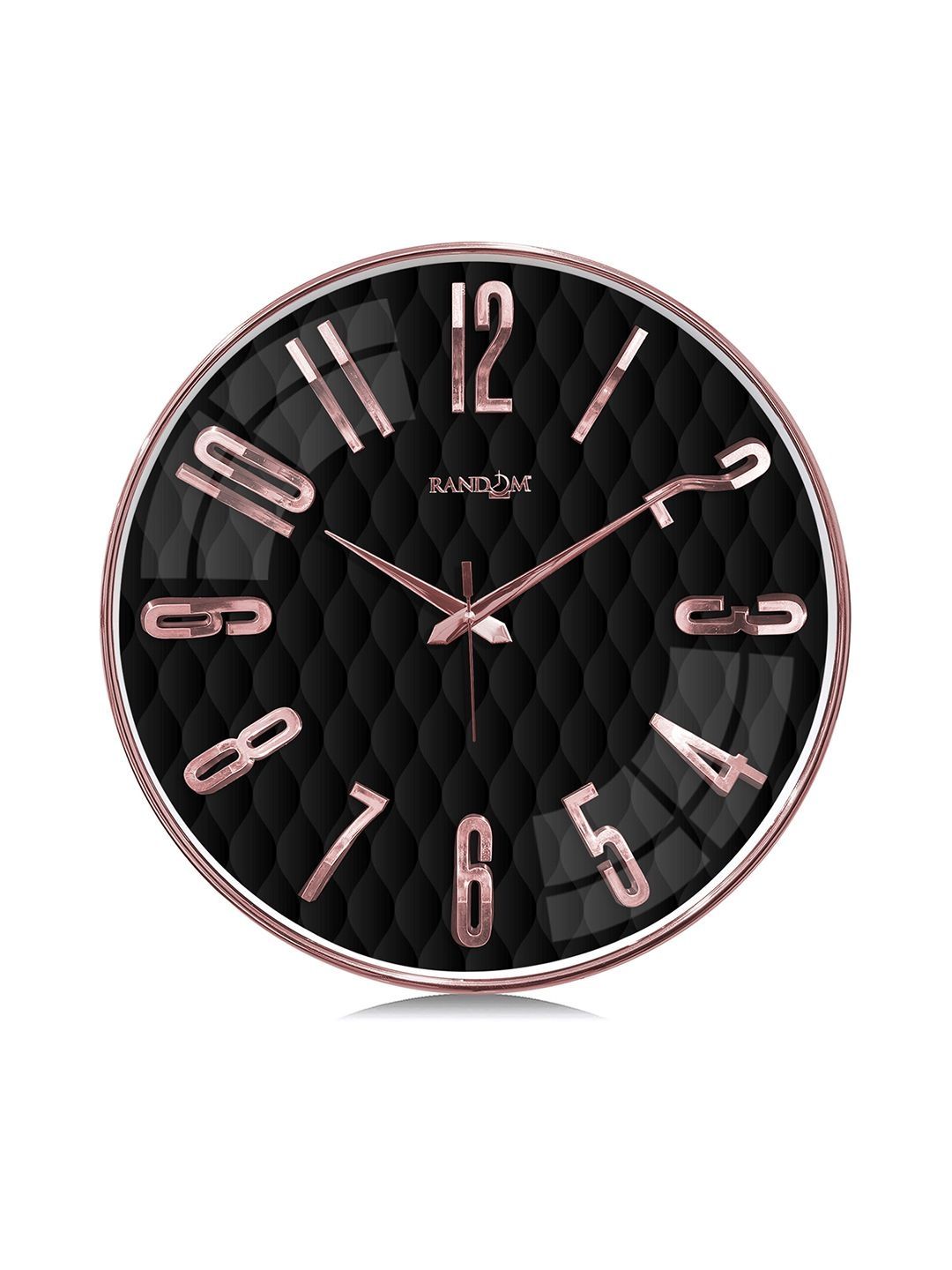 RANDOM Multicoloured & Black Textured Wall Clock