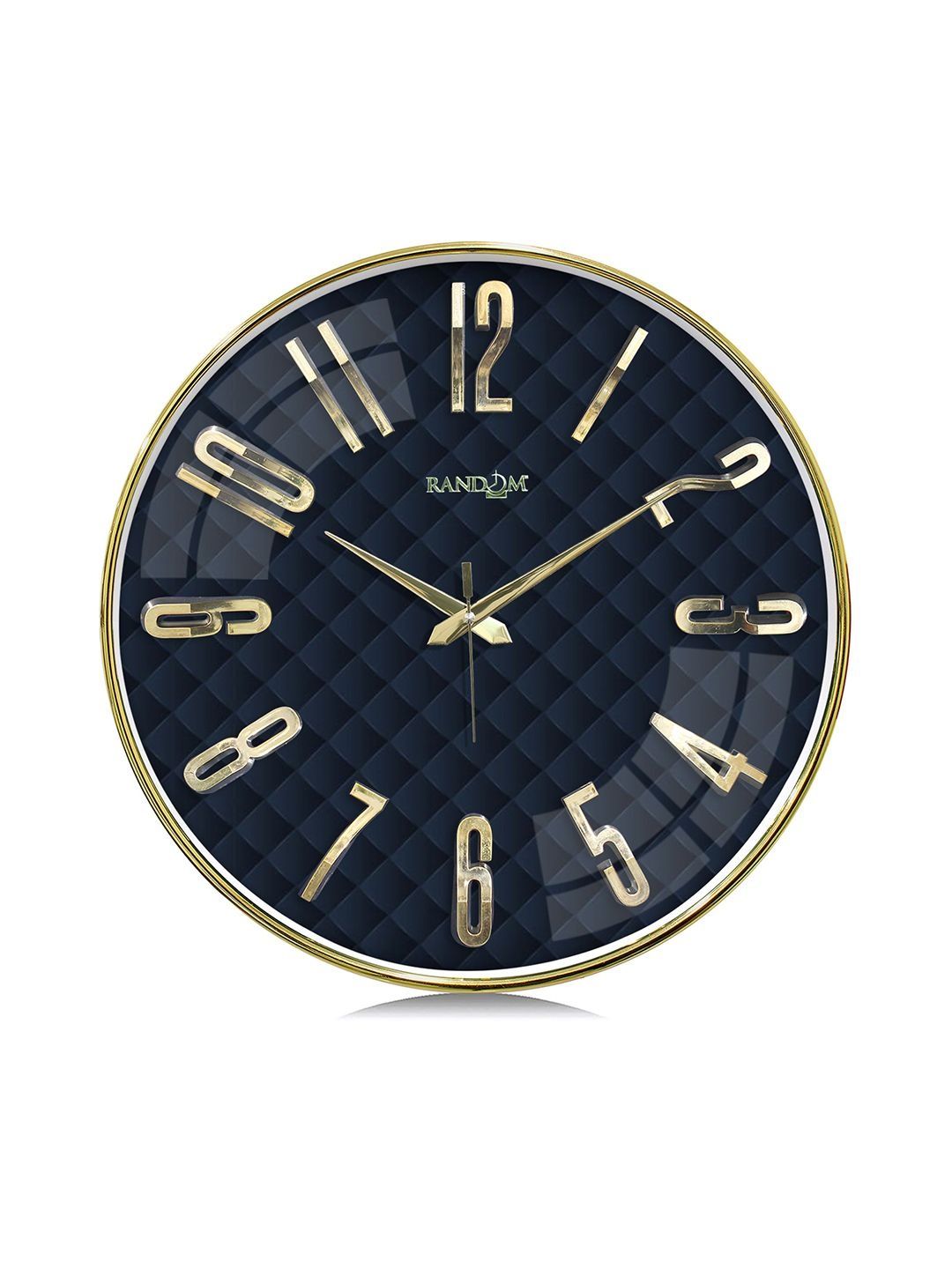 RANDOM Multicoloured & Blue Textured Wall Clock