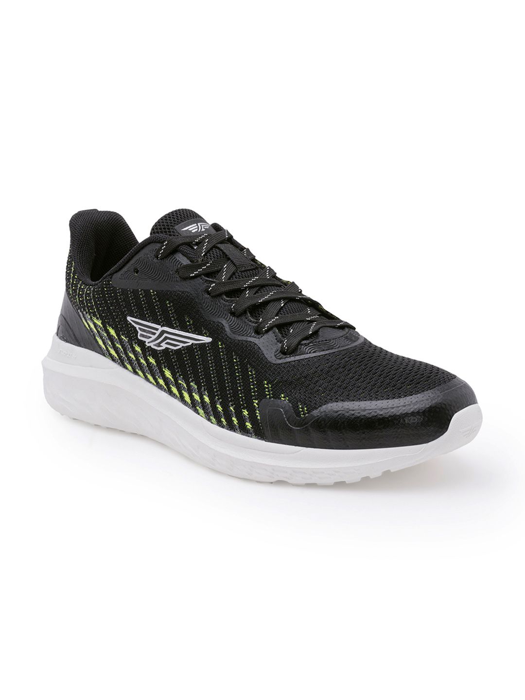Red Tape Men Black Textile Walking Shoes