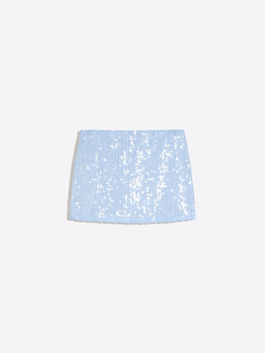 Lace sequin mini skirt