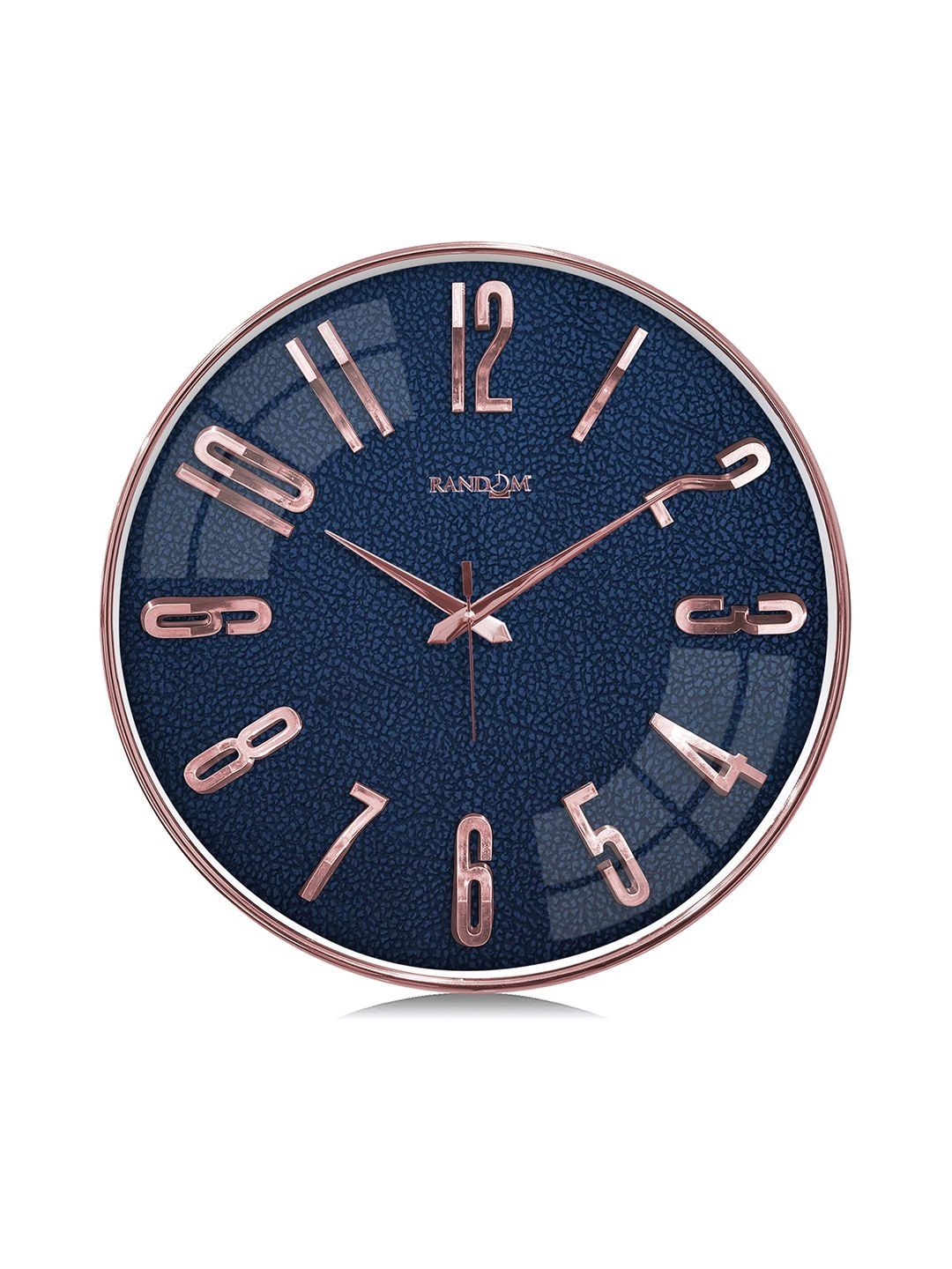RANDOM Multicoloured & Blue Textured Wall Clock