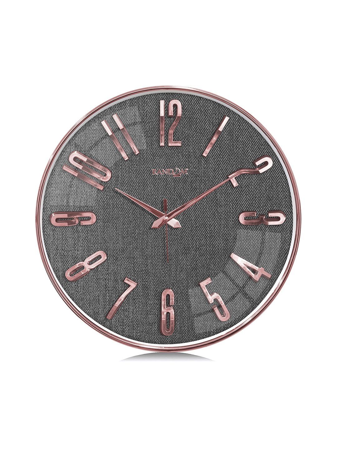 RANDOM Multicoloured & Grey Textured Wall Clock