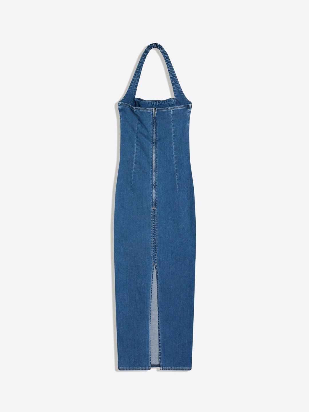 Denim midi dress